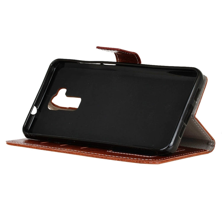 For Doogee Y6 Retro Crazy Horse Texture Horizontal Flip Leather Case with Holder & Card Slots & Wallet & Photo Frame