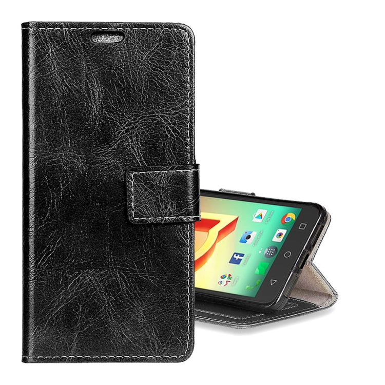 Alcatel A50 Retro Crazy Horse Texture Horizontal Flip Leather Case with Holder & Card Slots & Wallet & Photo Frame