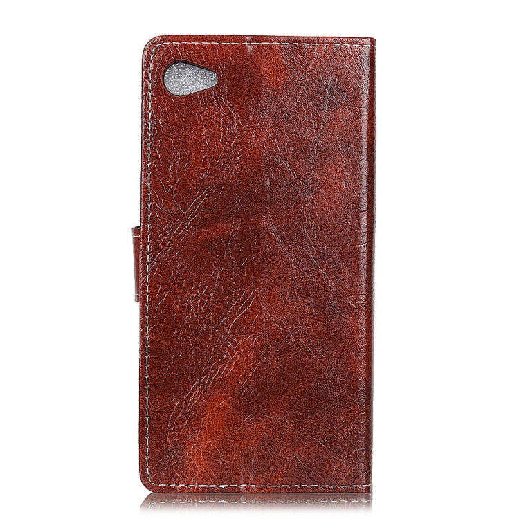 Alcatel A50 Retro Crazy Horse Texture Horizontal Flip Leather Case with Holder & Card Slots & Wallet & Photo Frame