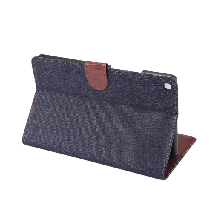 For Huawei  MediaPad M3 Lite 8.0 Denim Texture Horizontal Flip Leather Case with Holder & Card Slots & Wallet & Photo Frame