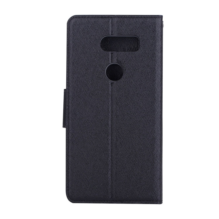 For LG V30 Silk Texture Horizontal Flip Leather Case with Holder & Card Slots & Wallet & Photo Frame