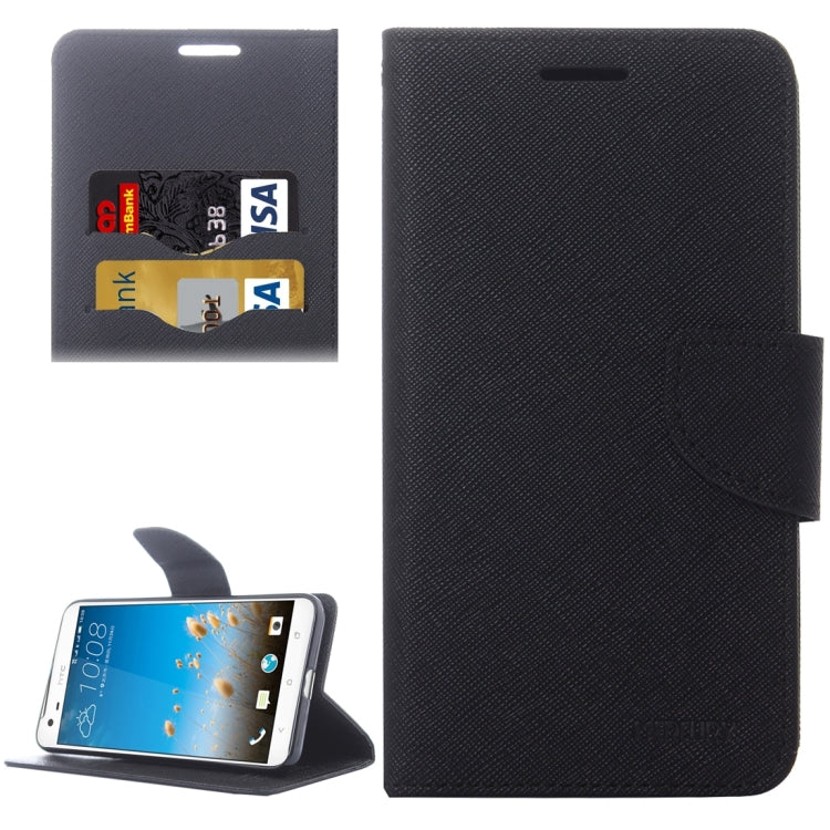 For HTC One X9 Cross Texture Horizontal Flip Leather Case with Magnetic Buckle & Holder & Card Slots & Wallet