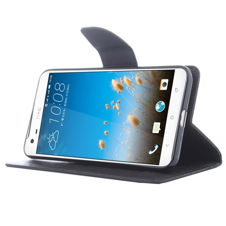 For HTC One X9 Cross Texture Horizontal Flip Leather Case with Magnetic Buckle & Holder & Card Slots & Wallet