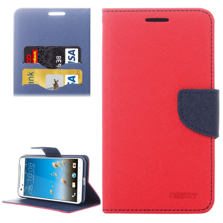 For HTC One X9 Cross Texture Horizontal Flip Leather Case with Magnetic Buckle & Holder & Card Slots & Wallet