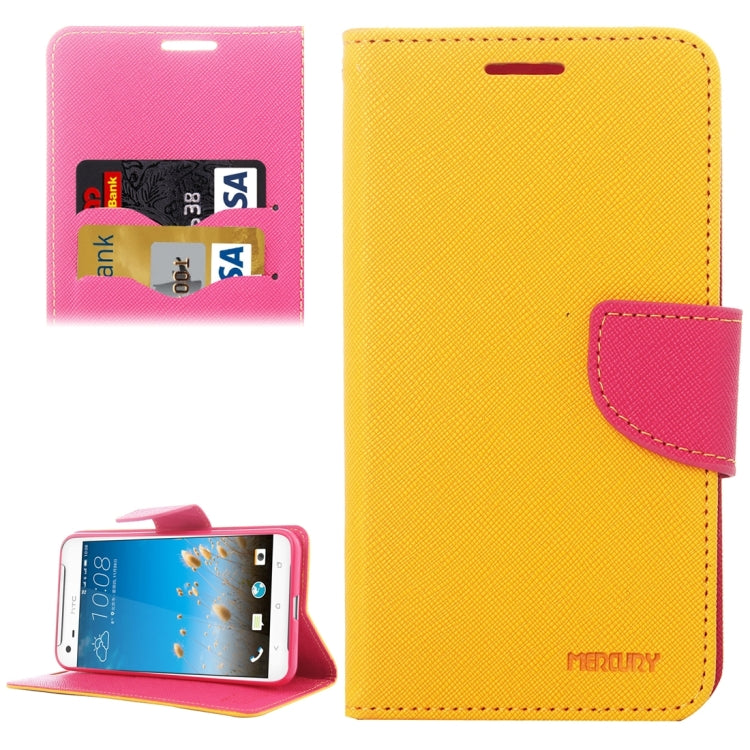 For HTC One X9 Cross Texture Horizontal Flip Leather Case with Magnetic Buckle & Holder & Card Slots & Wallet