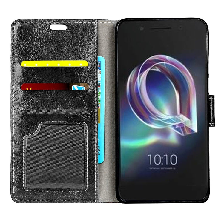 Alcatel IDOL 5S Retro Crazy Horse Texture Horizontal Flip Leather Case with Holder & Card Slots & Wallet & Photo Frame