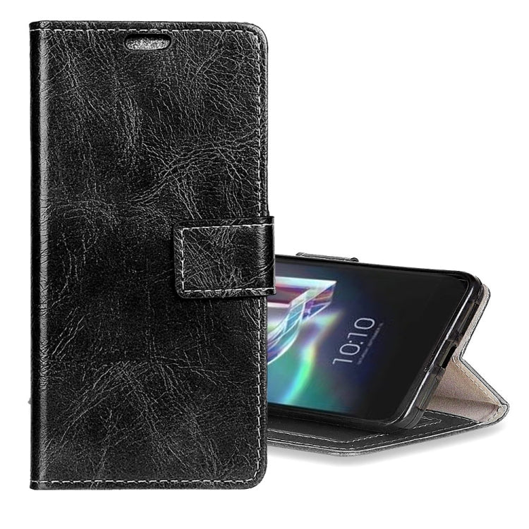 Alcatel IDOL 5S Retro Crazy Horse Texture Horizontal Flip Leather Case with Holder & Card Slots & Wallet & Photo Frame