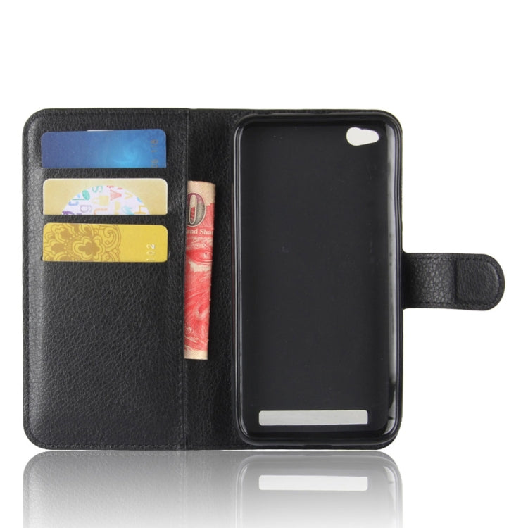 For Xiaomi  Redmi 5A Litchi Texture Horizontal Flip Leather Case with Holder & Card Slots & Wallet