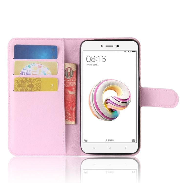 For Xiaomi  Redmi 5A Litchi Texture Horizontal Flip Leather Case with Holder & Card Slots & Wallet