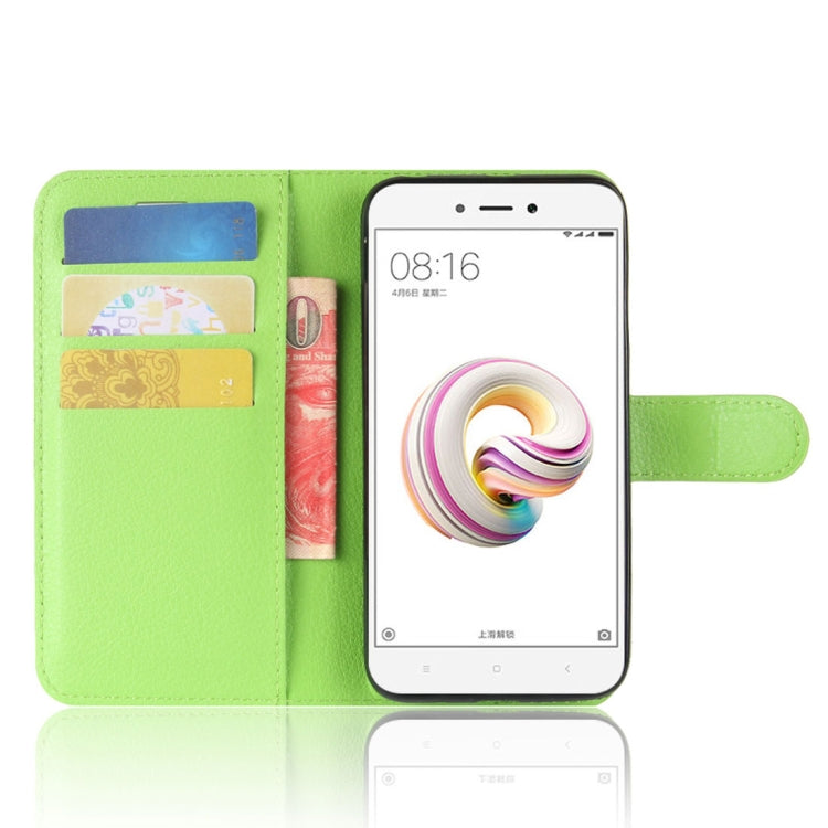 For Xiaomi  Redmi 5A Litchi Texture Horizontal Flip Leather Case with Holder & Card Slots & Wallet
