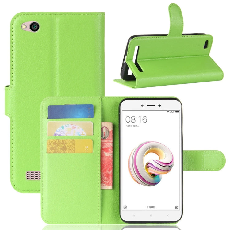 For Xiaomi  Redmi 5A Litchi Texture Horizontal Flip Leather Case with Holder & Card Slots & Wallet