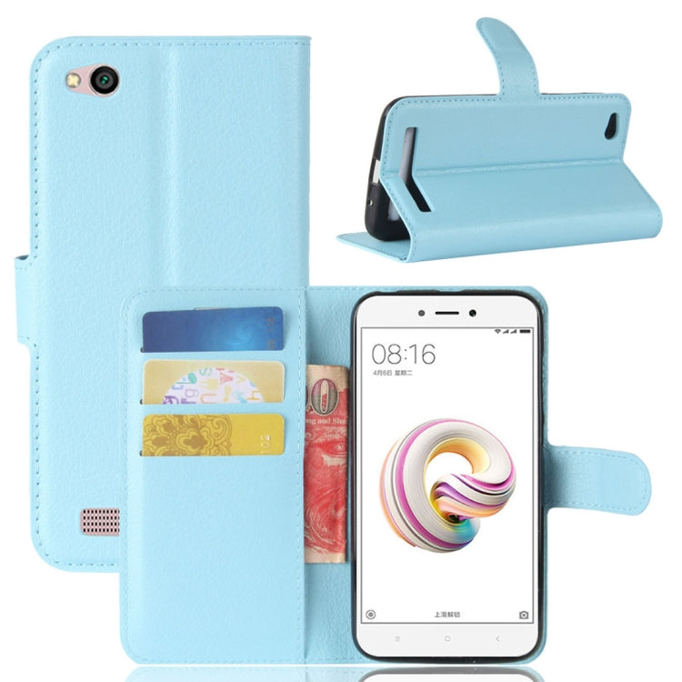 For Xiaomi  Redmi 5A Litchi Texture Horizontal Flip Leather Case with Holder & Card Slots & Wallet