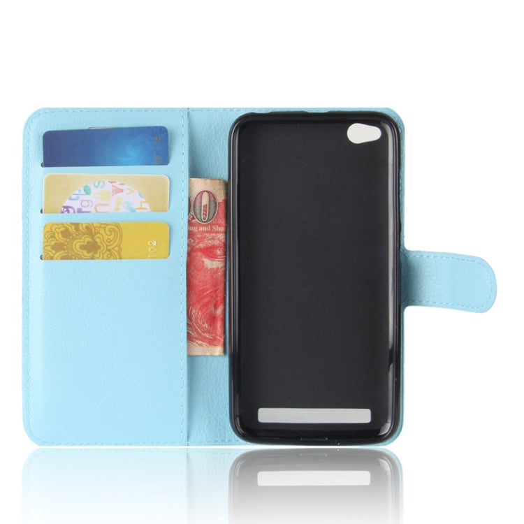 For Xiaomi  Redmi 5A Litchi Texture Horizontal Flip Leather Case with Holder & Card Slots & Wallet