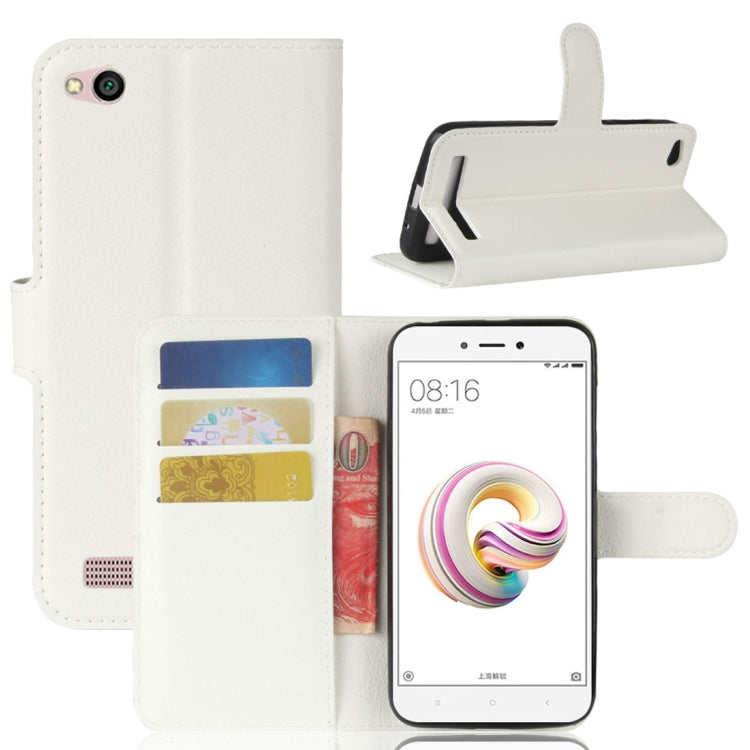 For Xiaomi  Redmi 5A Litchi Texture Horizontal Flip Leather Case with Holder & Card Slots & Wallet