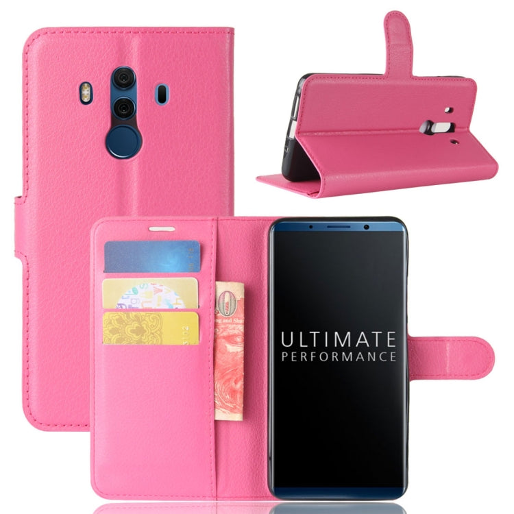 For Huawei  Mate 10 Pro / Mate 10 Porsche Design Litchi Texture Horizontal Flip Leather Case with Holder & Card Slots & Wallet