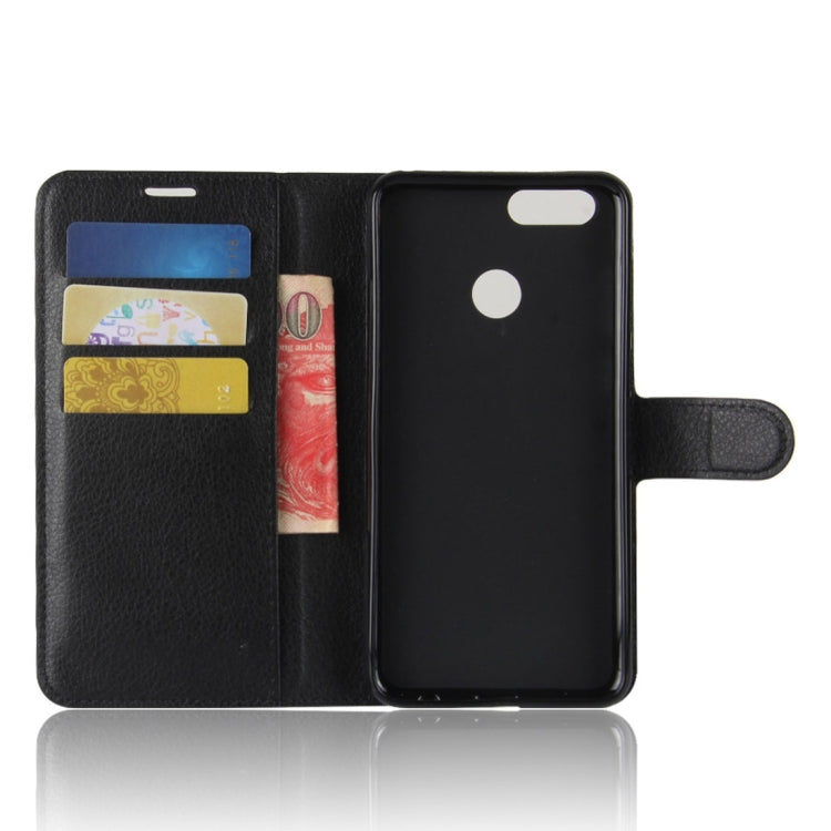 For Huawei  Honor Play 7X Litchi Texture Horizontal Flip Leather Case with Holder & Card Slots & Wallet