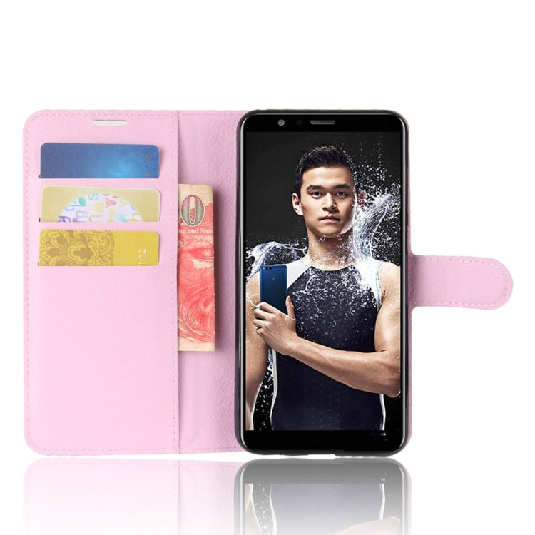For Huawei  Honor Play 7X Litchi Texture Horizontal Flip Leather Case with Holder & Card Slots & Wallet