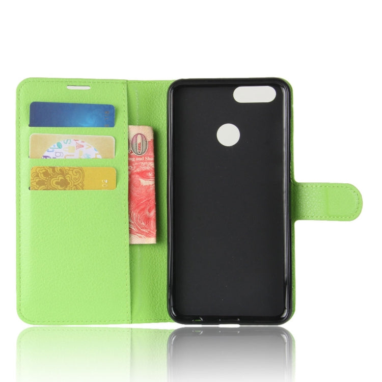 For Huawei  Honor Play 7X Litchi Texture Horizontal Flip Leather Case with Holder & Card Slots & Wallet