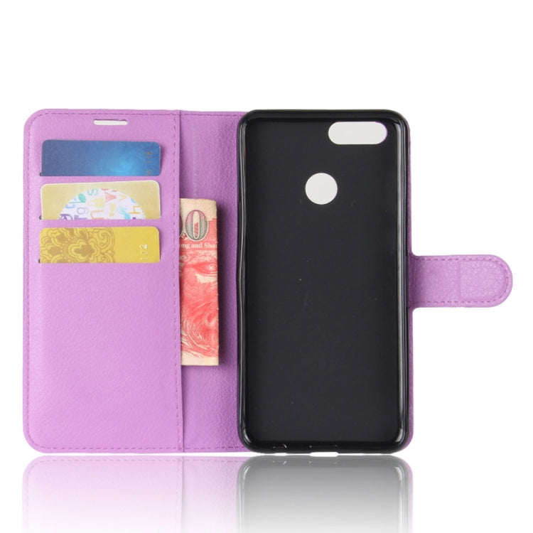 For Huawei  Honor Play 7X Litchi Texture Horizontal Flip Leather Case with Holder & Card Slots & Wallet