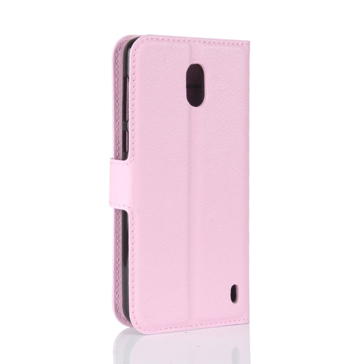For Nokia 2 Litchi Texture Horizontal Flip Leather Case with Holder & Card Slots & Wallet