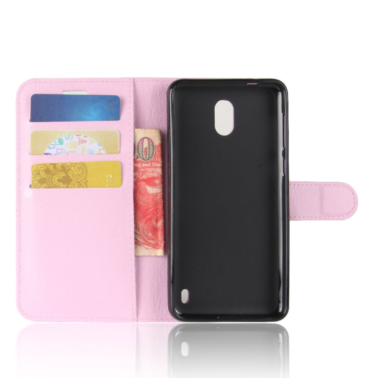 For Nokia 2 Litchi Texture Horizontal Flip Leather Case with Holder & Card Slots & Wallet