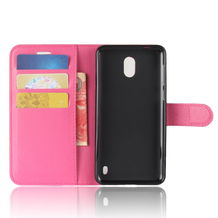 For Nokia 2 Litchi Texture Horizontal Flip Leather Case with Holder & Card Slots & Wallet