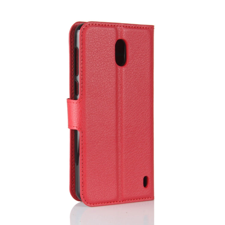For Nokia 2 Litchi Texture Horizontal Flip Leather Case with Holder & Card Slots & Wallet