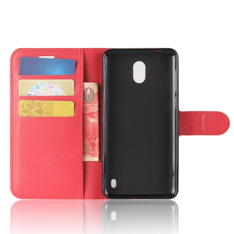 For Nokia 2 Litchi Texture Horizontal Flip Leather Case with Holder & Card Slots & Wallet