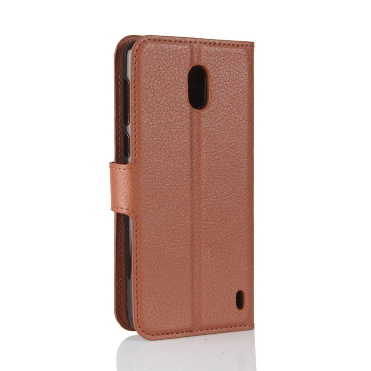 For Nokia 2 Litchi Texture Horizontal Flip Leather Case with Holder & Card Slots & Wallet