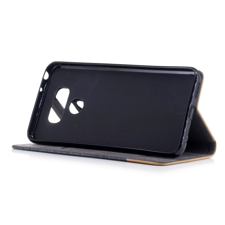 For LG G6 Canvas Texture PU + TPU Horizontal Flip Leather Case with Holder & Card Slots