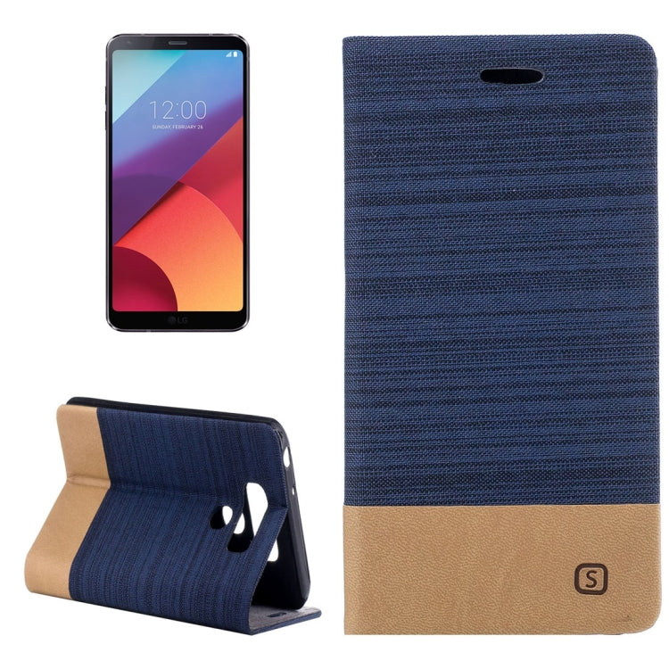 For LG G6 Canvas Texture PU + TPU Horizontal Flip Leather Case with Holder & Card Slots