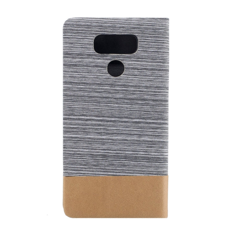 For LG G6 Canvas Texture PU + TPU Horizontal Flip Leather Case with Holder & Card Slots