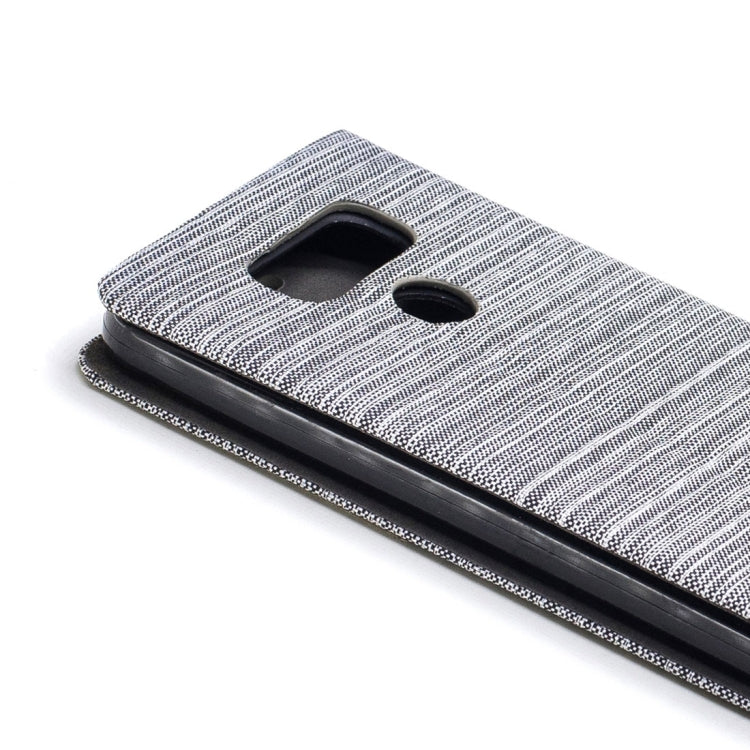 For LG G6 Canvas Texture PU + TPU Horizontal Flip Leather Case with Holder & Card Slots