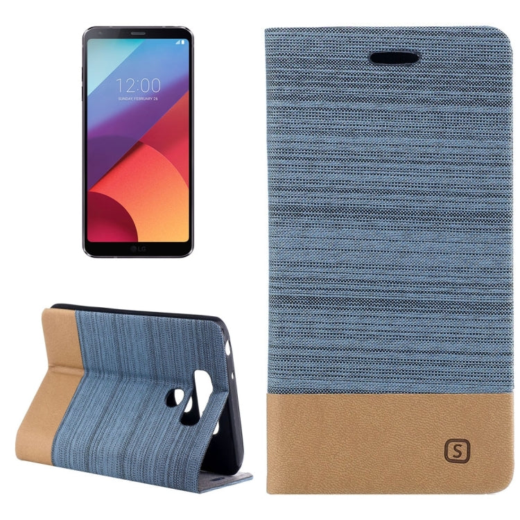 For LG G6 Canvas Texture PU + TPU Horizontal Flip Leather Case with Holder & Card Slots