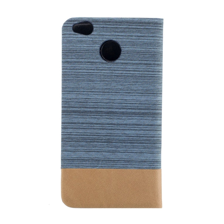For Xiaomi  Redmi 4X Canvas Texture PU + TPU Horizontal Flip Leather Case with Holder & Card Slots