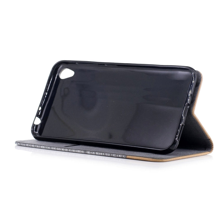 For Asus  ZenFone Live / ZB501KL Canvas Texture PU + TPU Horizontal Flip Leather Case with Holder & Card Slots