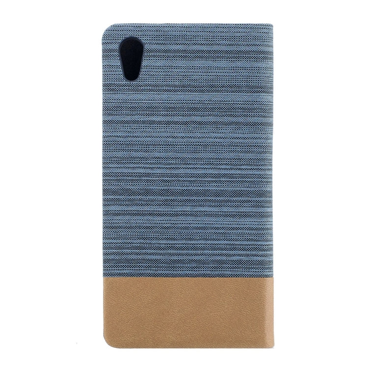 For Sony Xperia XA1 Canvas Texture PU + TPU Horizontal Flip Leather Case with Holder & Card Slots