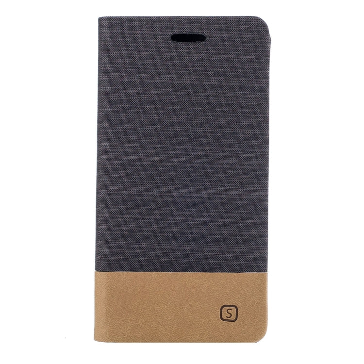 For Sony Xperia XA1 Canvas Texture PU + TPU Horizontal Flip Leather Case with Holder & Card Slots