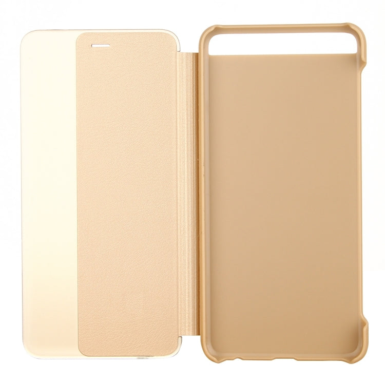 For Huawei  P10  Smart Leather Case Cover With Call Display ID PU+PC Protective Cases