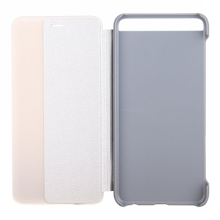 For Huawei  P10  Smart Leather Case Cover With Call Display ID PU+PC Protective Cases