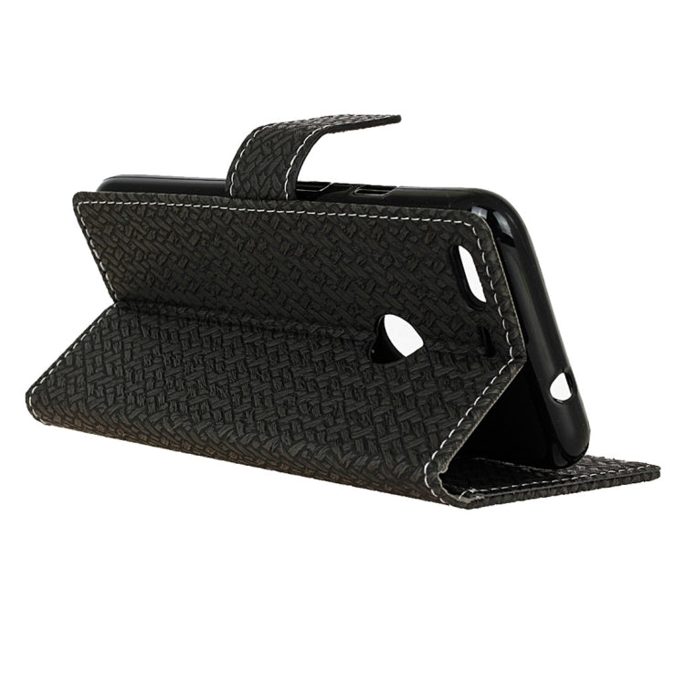 For Google Pixel XL Knit Texture Horizontal Flip Leather Case with Holder & Card Slots & Wallet