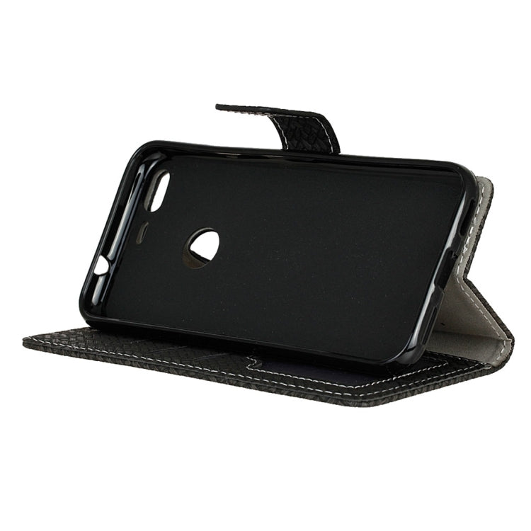 For Google Pixel Knit Texture Horizontal Flip Leather Case with Holder & Card Slots & Wallet