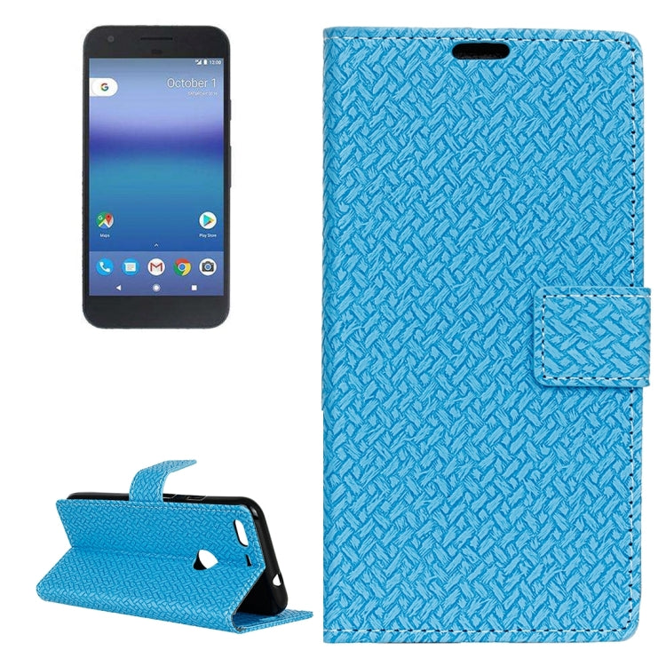 For Google Pixel Knit Texture Horizontal Flip Leather Case with Holder & Card Slots & Wallet