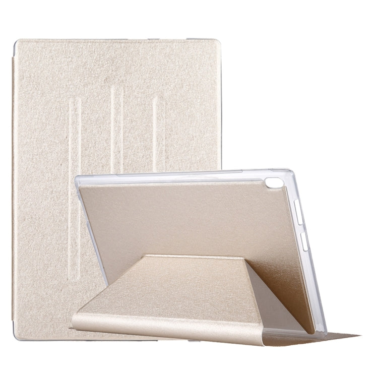 For Lenovo TAB4 Plus TB-X704F 10.1 inch Silk Texture Horizontal Flip Leather Case with Holder