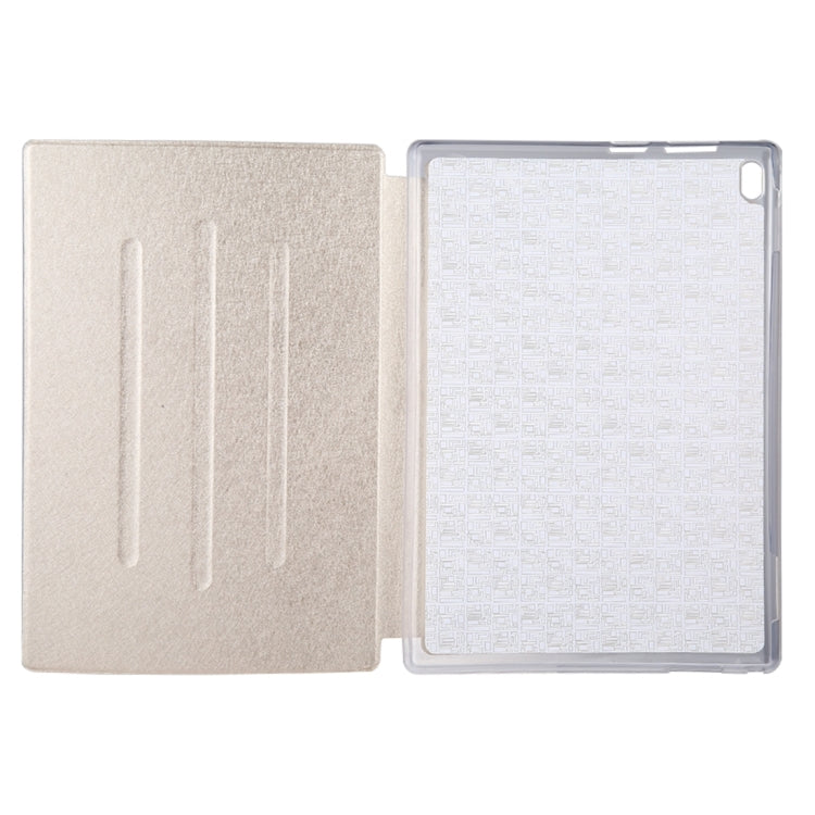 For Lenovo TAB4 Plus TB-X704F 10.1 inch Silk Texture Horizontal Flip Leather Case with Holder