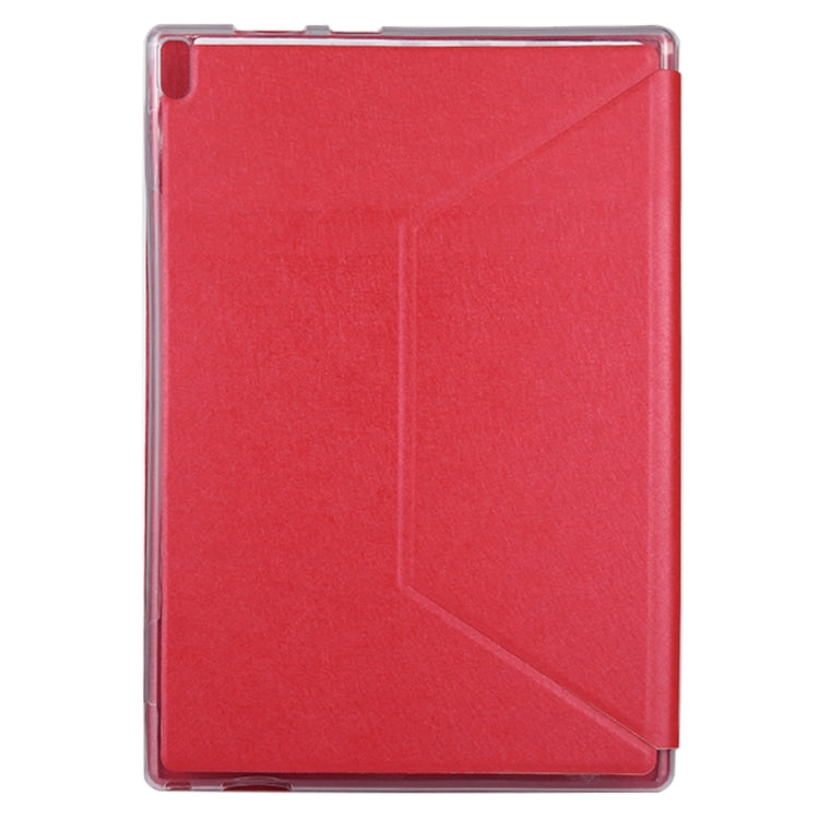 For Lenovo TAB4 Plus TB-X704F 10.1 inch Silk Texture Horizontal Flip Leather Case with Holder