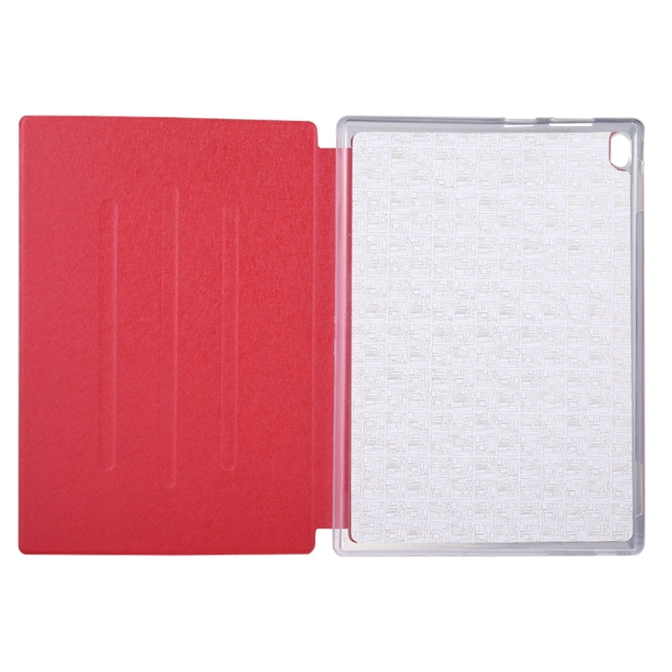 For Lenovo TAB4 Plus TB-X704F 10.1 inch Silk Texture Horizontal Flip Leather Case with Holder