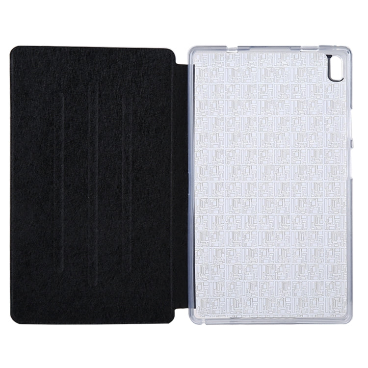 For Lenovo TAB4 Plus TB-8704F 8 inch Silk Texture Horizontal Flip Leather Case with Holder
