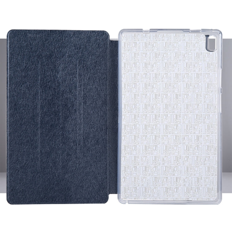 For Lenovo TAB4 Plus TB-8704F 8 inch Silk Texture Horizontal Flip Leather Case with Holder