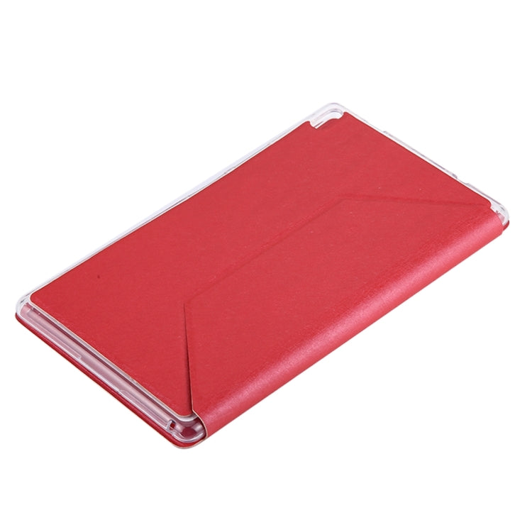 For Lenovo TAB4 Plus TB-8704F 8 inch Silk Texture Horizontal Flip Leather Case with Holder